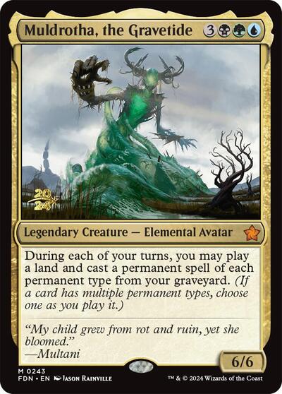 Muldrotha, the Gravetide (FDN) (Promos: Prerelease Cards) Near Mint Foil