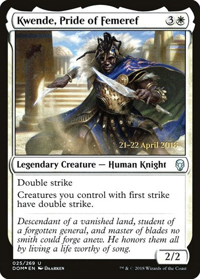 Kwende, Pride of Femeref (Promos: Prerelease Cards) Medium Play Foil