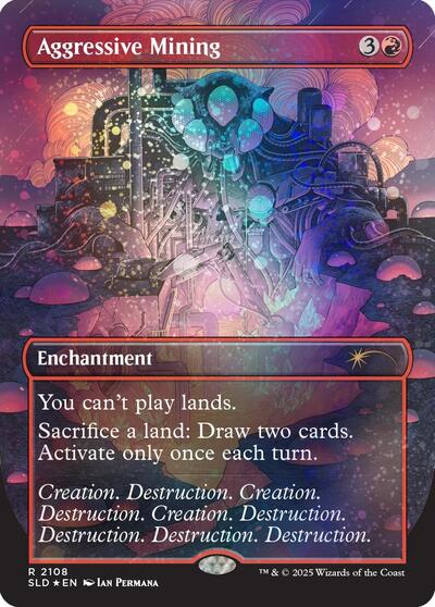 Aggressive Mining (Galaxy Foil) (Secret Lair) Light Play Foil