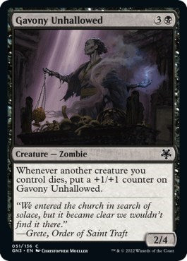 Gavony Unhallowed (Magic Game Night: Free-For-All) Near Mint