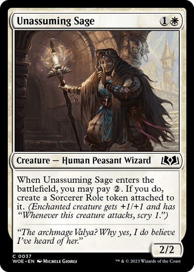 Unassuming Sage (Wilds of Eldraine) Light Play