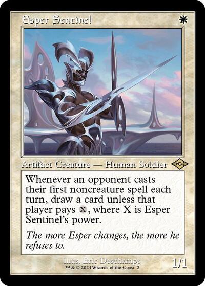 Esper Sentinel (Retro Frame) (Modern Horizons 2) Damaged / Poor Foil