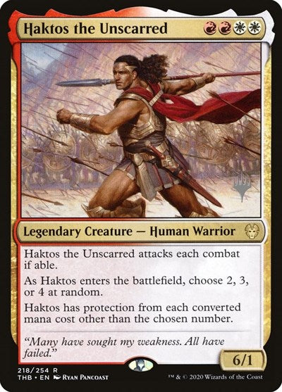 Haktos the Unscarred (Promo Pack: Theros Beyond Death) Light Play