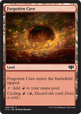Forgotten Cave (Commander 2014 Edition) Light Play