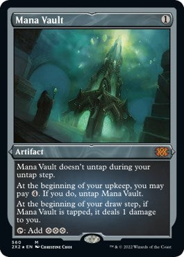 Mana Vault (Foil Etched) (Double Masters 2022) Light Play Foil