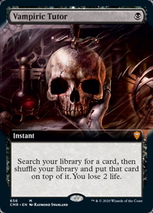 Vampiric Tutor (Extended Art) (Commander Legends) Light Play