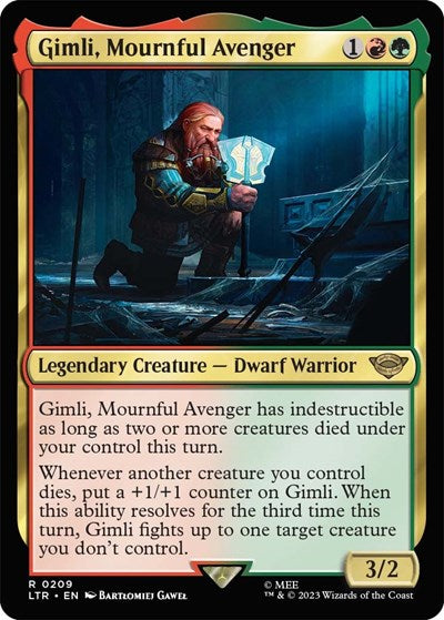 Gimli, Mournful Avenger (Universes Beyond: The Lord of the Rings: Tales of Middle-earth) Near Mint Foil