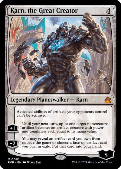 Karn, the Great Creator (Ravnica Remastered) Light Play