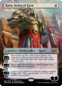 Karn, Scion of Urza (Ravnica Allegiance Mythic Edition) Medium Play Foil