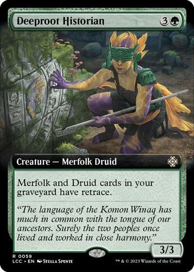 Deeproot Historian (Extended Art) (Commander: The Lost Caverns of Ixalan) Light Play