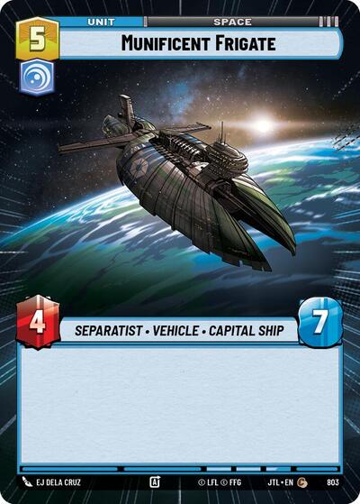 Munificent Frigate (Hyperspace Foil) (Jump to Lightspeed) Near Mint Foil