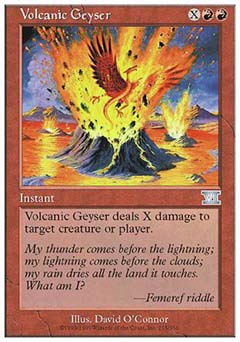 Volcanic Geyser (Classic 6th Edition) Light Play