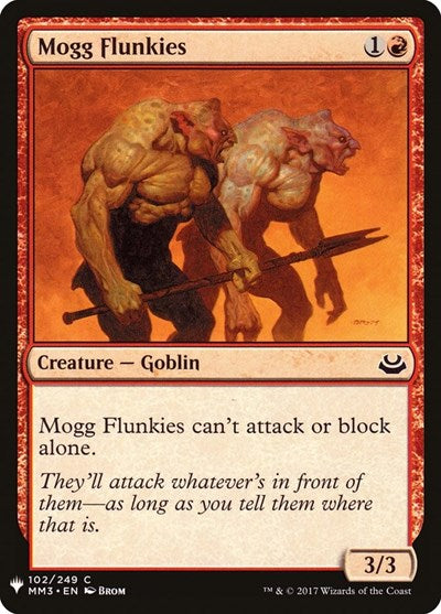Mogg Flunkies (Mystery Booster) Near Mint