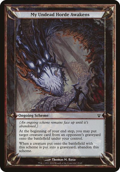 My Undead Horde Awakens (Archenemy) (Oversize Cards) Near Mint