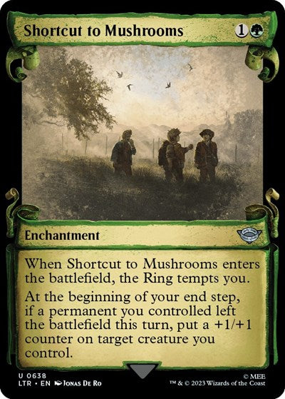 Shortcut to Mushrooms (Showcase Scrolls) (Universes Beyond: The Lord of the Rings: Tales of Middle-earth) Near Mint Foil