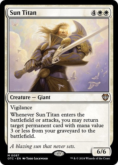 Sun Titan (Commander: Outlaws of Thunder Junction) Near Mint