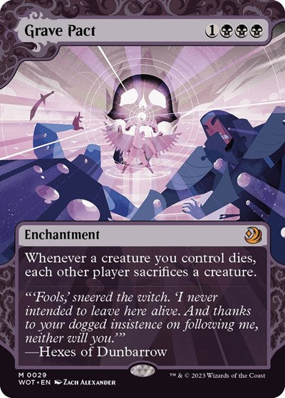Grave Pact (Wilds of Eldraine: Enchanting Tales) Damaged / Poor