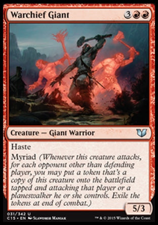Warchief Giant (Commander 2015) Medium Play