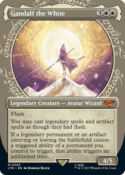 Gandalf the White (Showcase) (Universes Beyond: The Lord of the Rings: Tales of Middle-earth) Medium Play Foil