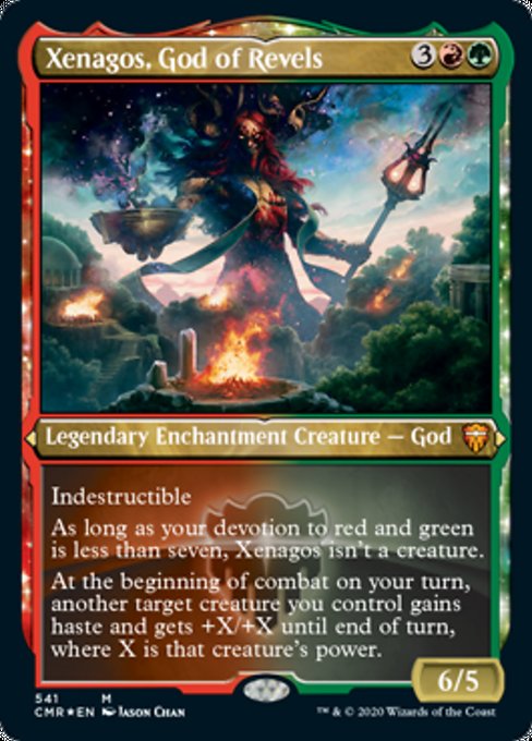 Xenagos, God of Revels (Foil Etched) (Commander Legends) Light Play Foil