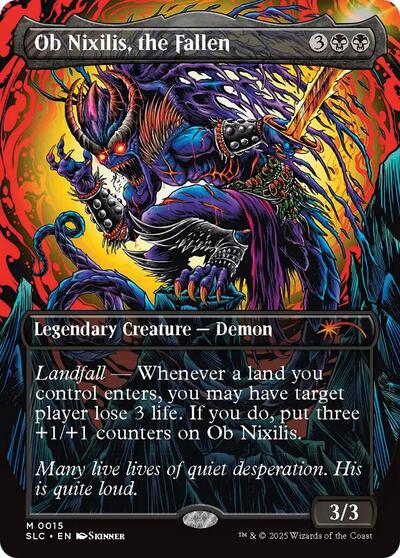 Ob Nixilis, the Fallen (Secret Lair Countdown Kit) Light Play