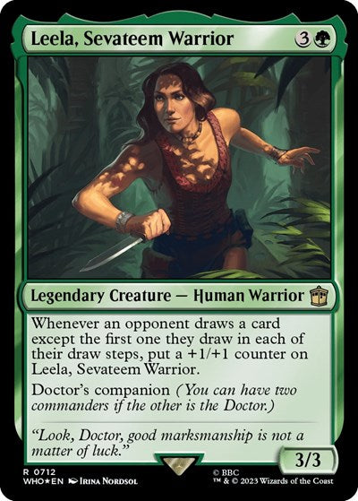 Leela, Sevateem Warrior (Surge Foil) (Universes Beyond: Doctor Who) Near Mint Foil