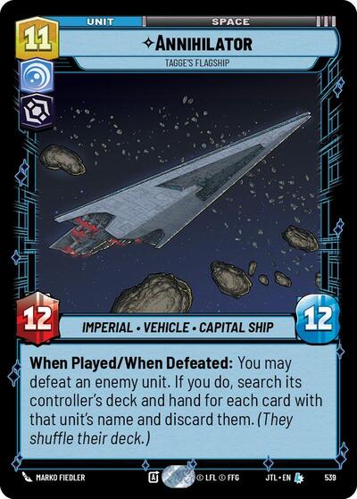 Annihilator Tagge's Flagship (Foil) (Jump to Lightspeed) Near Mint Foil