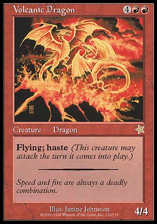 Volcanic Dragon (Starter 1999) Light Play
