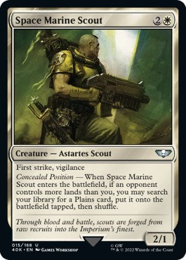 Space Marine Scout (Surge Foil) (Universes Beyond: Warhammer 40K) Near Mint Foil