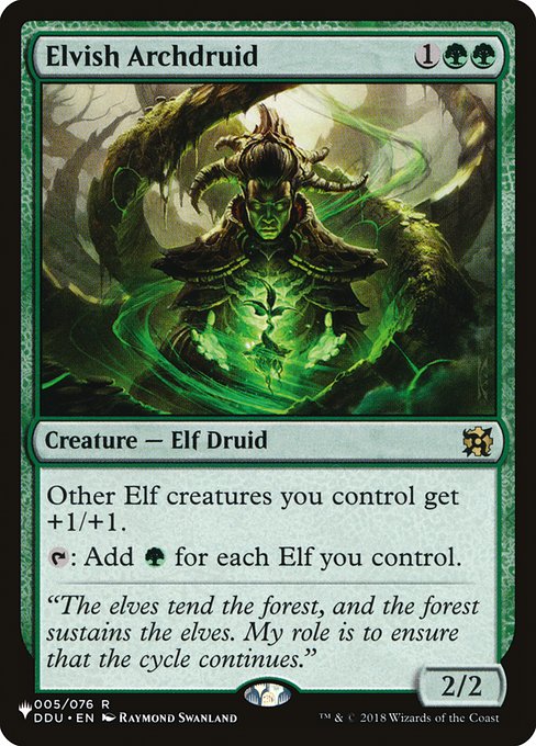 Elvish Archdruid|1|0|0.00