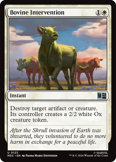 Bovine Intervention (Surge Foil) (Commander: Marvel Super Heroes) Near Mint Foil