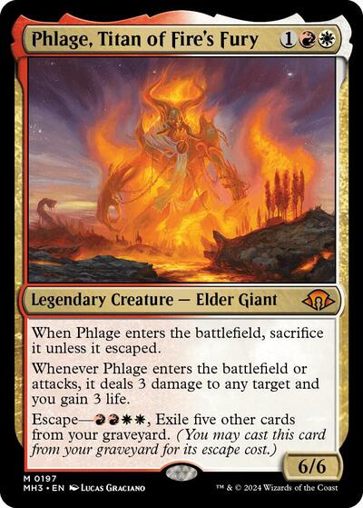 Phlage, Titan of Fire's Fury (Modern Horizons 3) Near Mint Foil