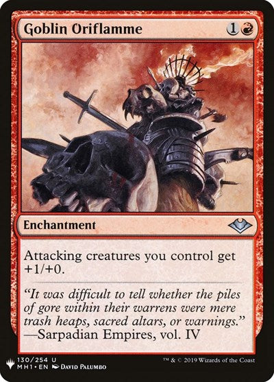 Goblin Oriflamme (Mystery Booster) Light Play