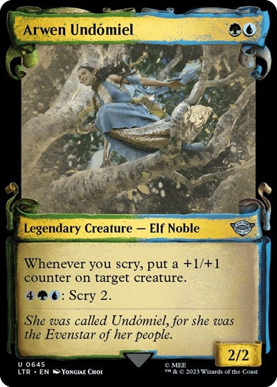 Arwen Undomiel (Showcase Scrolls) (Universes Beyond: The Lord of the Rings: Tales of Middle-earth) Light Play Foil
