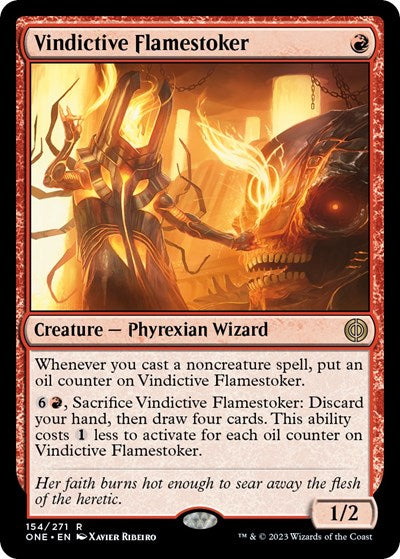 Vindictive Flamestoker (Phyrexia: All Will Be One) Light Play