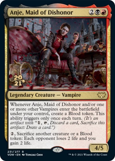 Anje, Maid of Dishonor (Promos: Prerelease Cards) Near Mint Foil