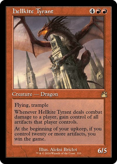 Hellkite Tyrant (Retro Frame) (Ravnica Remastered) Near Mint Foil