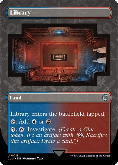 Library (Borderless) (Ravnica: Clue Edition) Medium Play