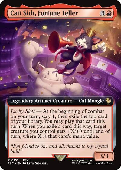 Cait Sith, Fortune Teller (Extended Art) (Commander: FINAL FANTASY) Near Mint