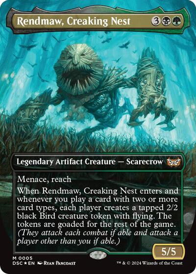 Rendmaw, Creaking Nest (Borderless) (Commander: Duskmourn: House of Horror) Light Play Foil