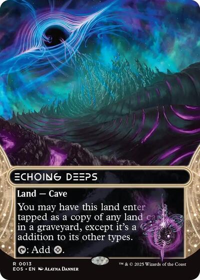Echoing Deeps (0013) (Borderless) (Stellar Sights) Light Play Foil