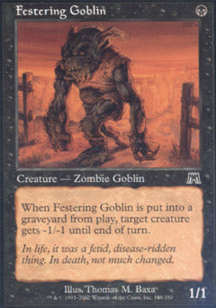 Festering Goblin (Onslaught) Light Play Foil