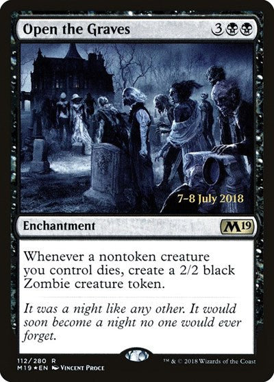 Open the Graves (Promos: Prerelease Cards) Medium Play Foil