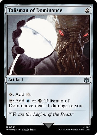 Talisman of Dominance (Surge Foil) (Universes Beyond: Doctor Who) Near Mint Foil