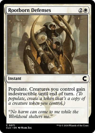 Rootborn Defenses (Ravnica: Clue Edition) Near Mint