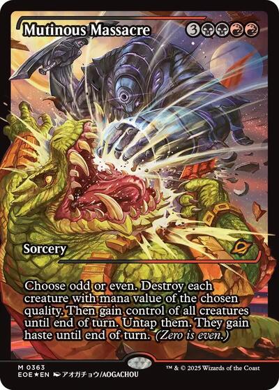 Mutinous Massacre (Showcase) (Edge of Eternities) Near Mint Foil Japanese