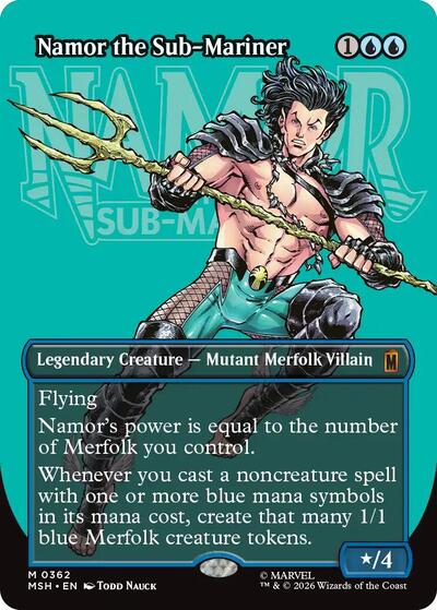 Namor the Sub-Mariner (Borderless) (Marvel Super Heroes) Near Mint