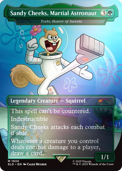 Sandy Cheeks, Martial Astronaut - Toski, Bearer of Secrets (Rainbow Foil) (Secret Lair) Near Mint Foil