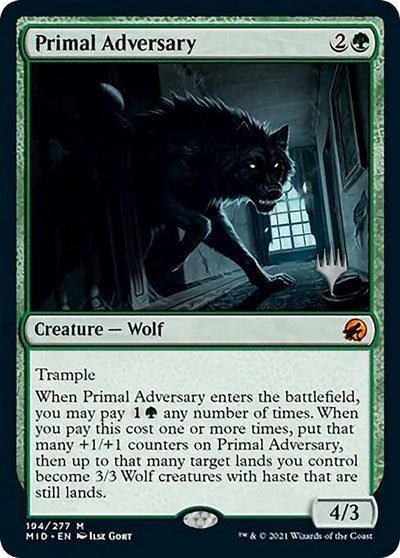 Primal Adversary (Promo Pack: Innistrad: Midnight Hunt) Near Mint Foil