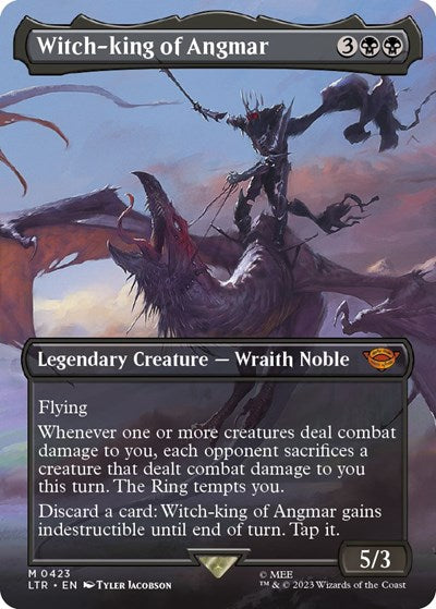 Witch-king of Angmar (Borderless) (Universes Beyond: The Lord of the Rings: Tales of Middle-earth) Medium Play Foil